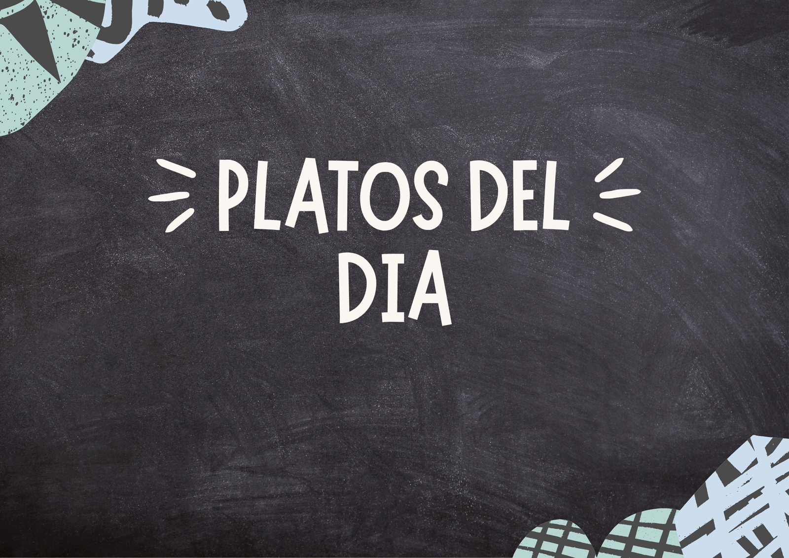 Cartel Horizontal Horario Moderno Negro (1)